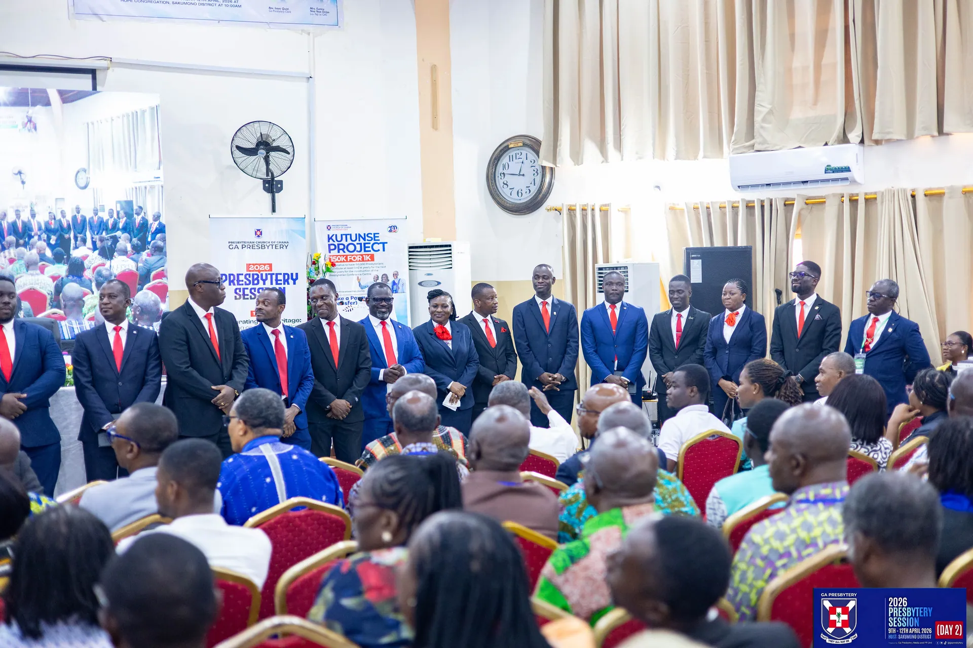 Delegates from the districts at the 2026 Presbytery Session